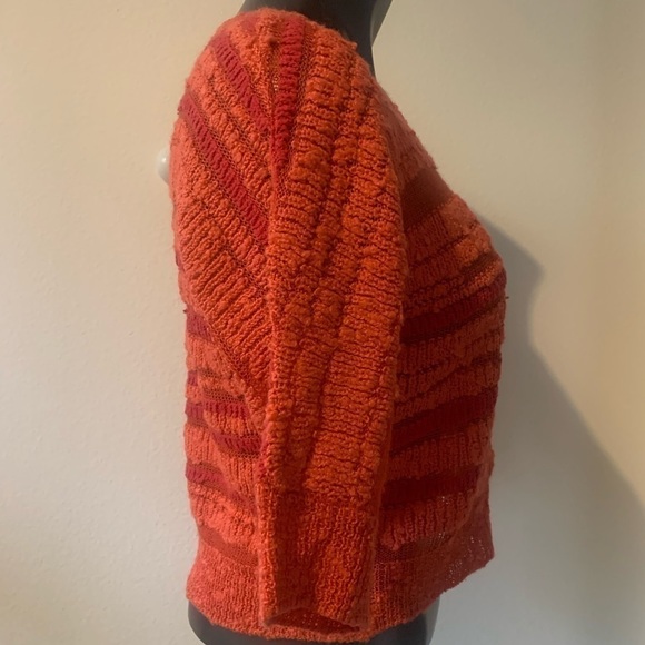 FOREVER 21 womens knit sweater Coral Pink Size Small Gently Used. Spring Fall. - Picture 2 of 3